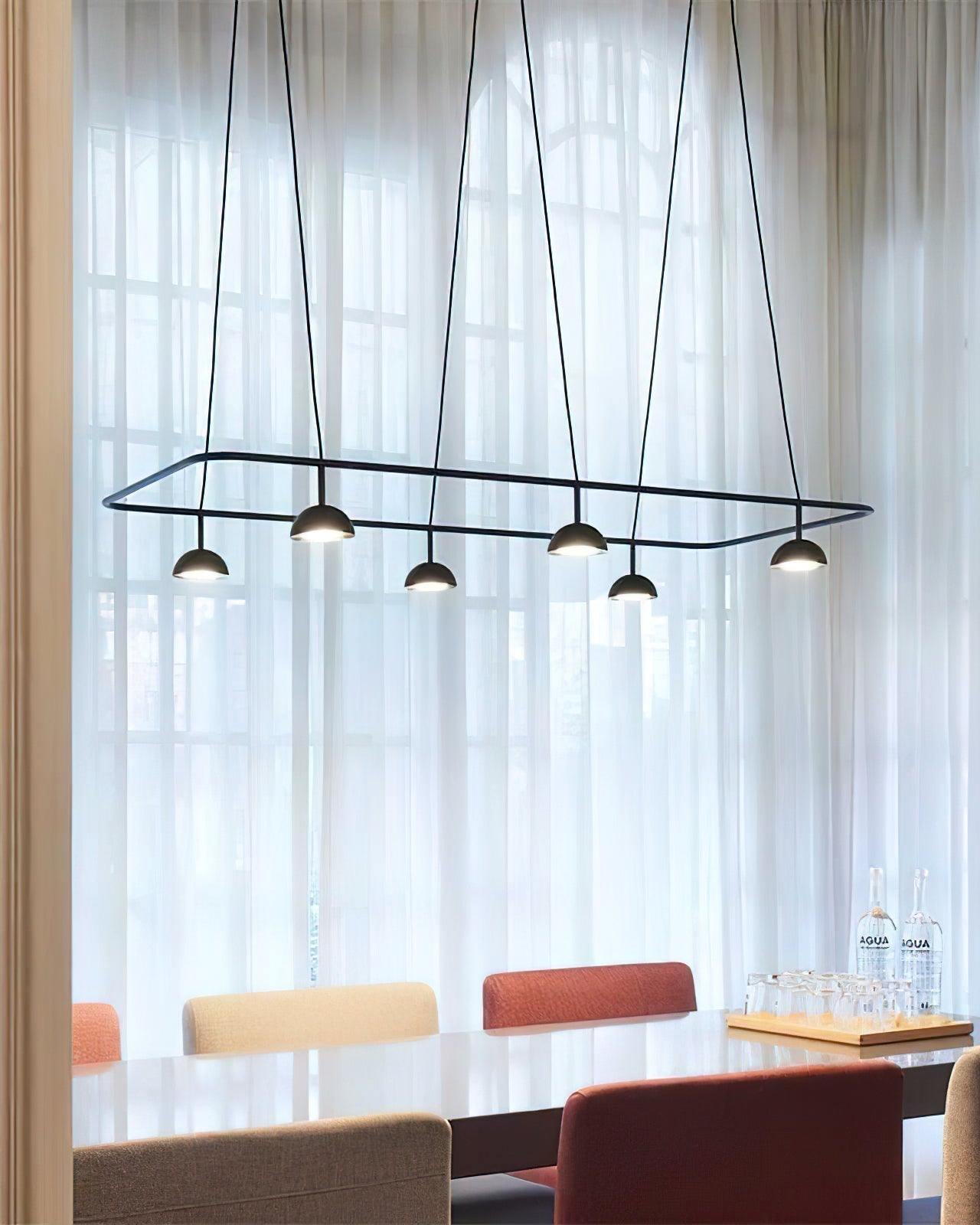 Cupolina Chandelier ? 47.2″ x H 5.1’’ / Black / Warm Light Chandelier