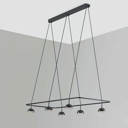 Cupolina Chandelier ? 47.2″ x H 5.1’’ / Black / Warm Light Chandelier