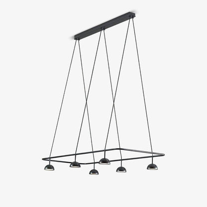 Cupolina Chandelier ? 47.2″ x H 5.1’’ / Black / Warm Light Chandelier