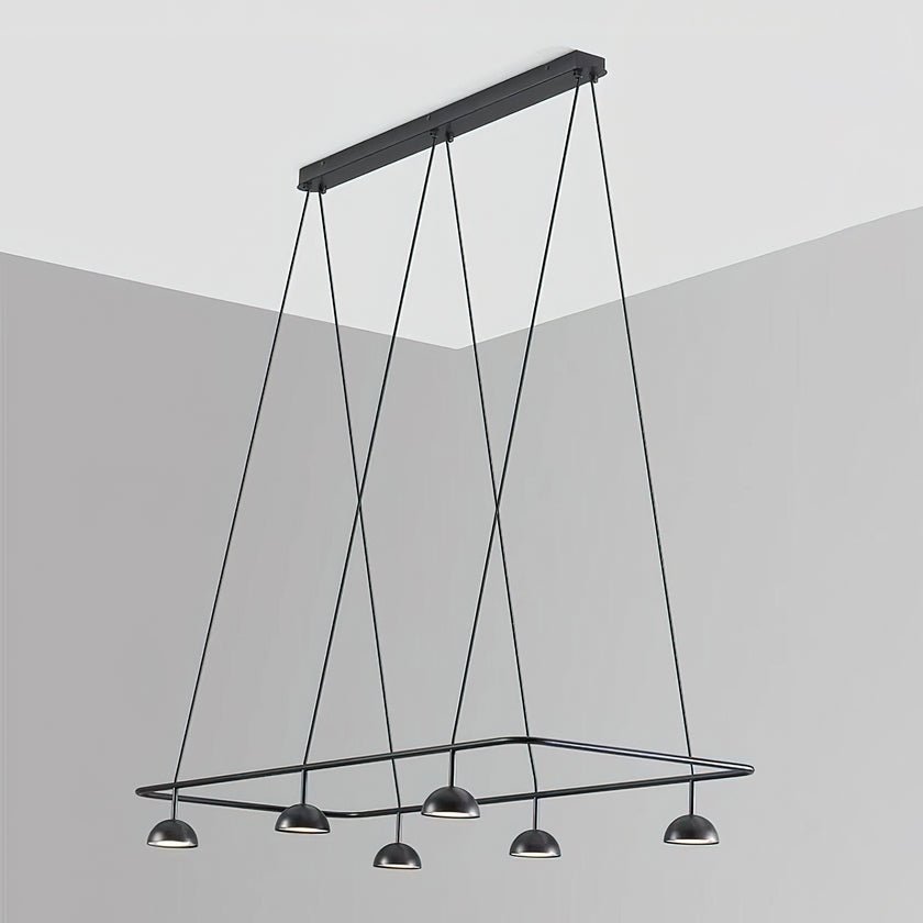 Cupolina Chandelier ? 47.2″ x H 5.1’’ / Black / Warm Light Chandelier