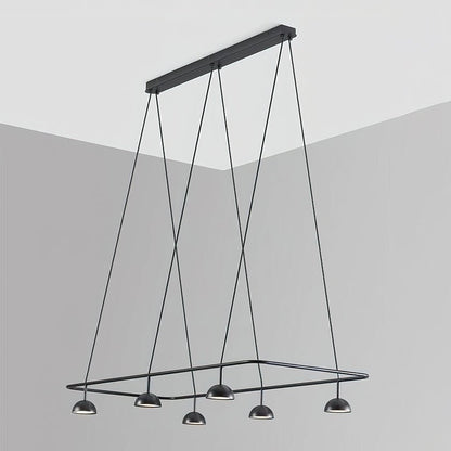 Cupolina Chandelier ? 47.2″ x H 5.1’’ / Black / Warm Light Chandelier