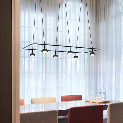 Cupolina Chandelier ? 47.2″ x H 5.1’’ / Black / Warm Light Chandelier