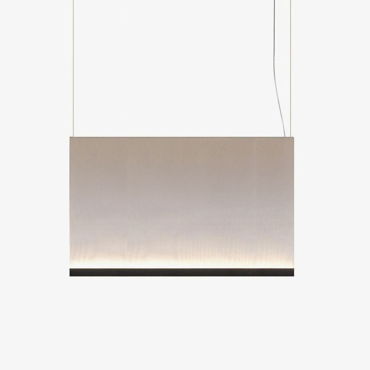 Curtain Pendant Lamp L 35.4″ x H 19.7″ / L 90cm x H 50cm / Black / Warm White Pendant light