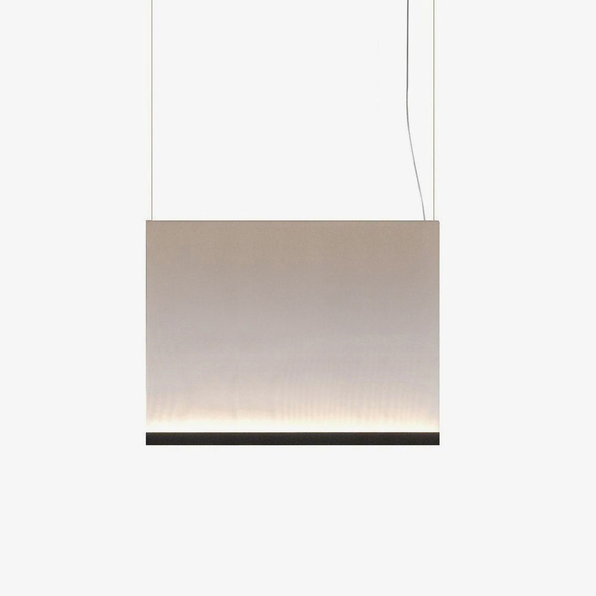 Curtain Pendant Lamp L 27.6″ x H 15.7″ / L 70cm x H 40cm / Black / Warm White Pendant light
