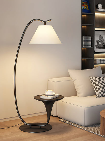 Curvature Floor Lamp Dia 19.7″ x H 65″ / Black & Black Pallet / US Plug Floor lamp