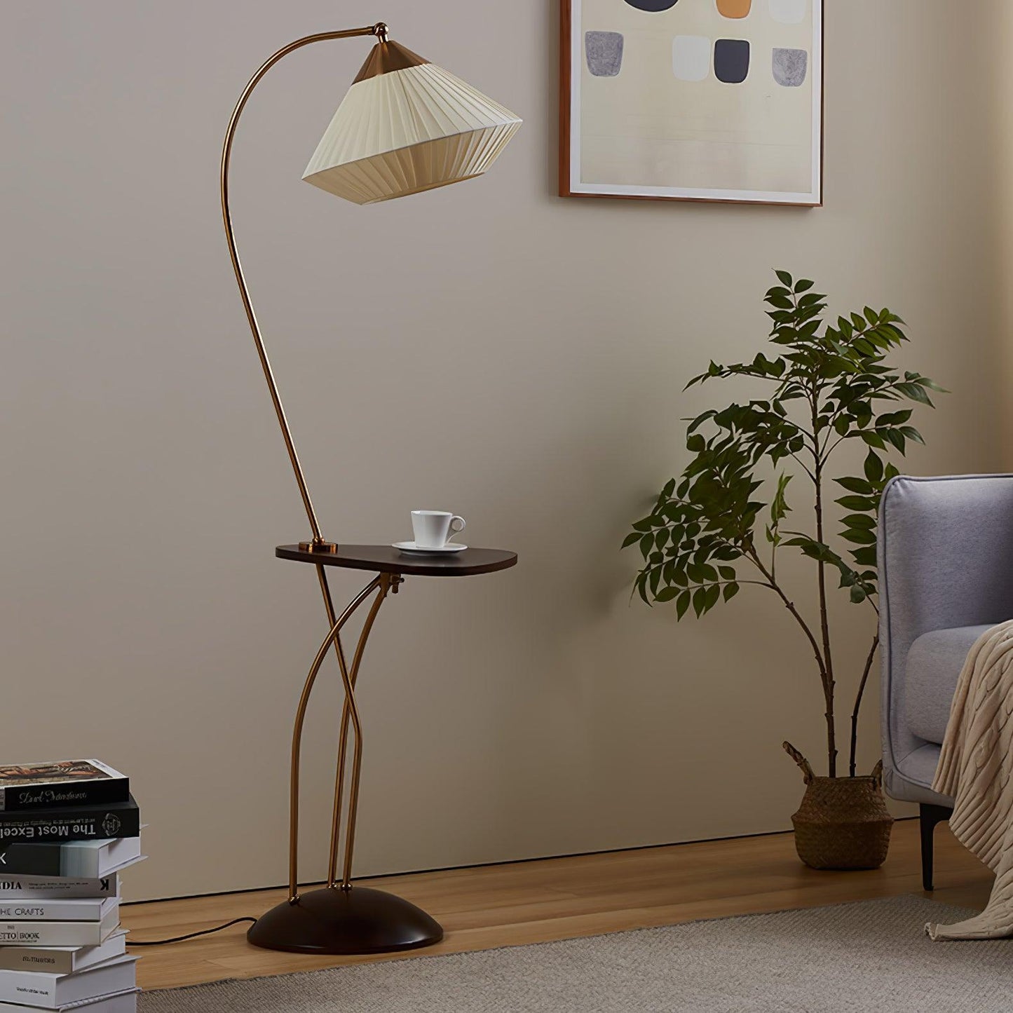 Curve With Table Floor Lamp Floor lamp
