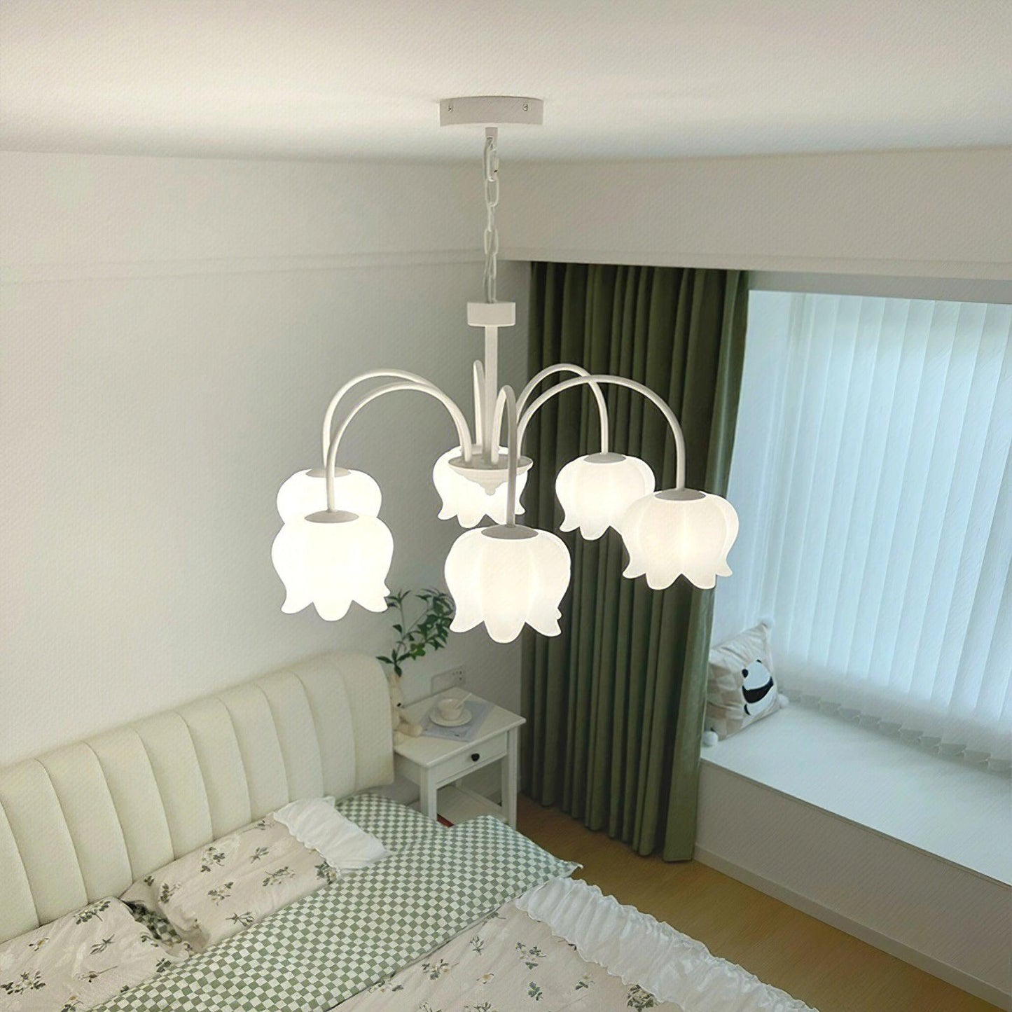 Curved Arm Bell Chandelier Chandelier