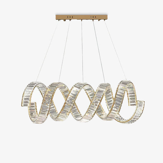 Curved LED Chandelier Chandelier