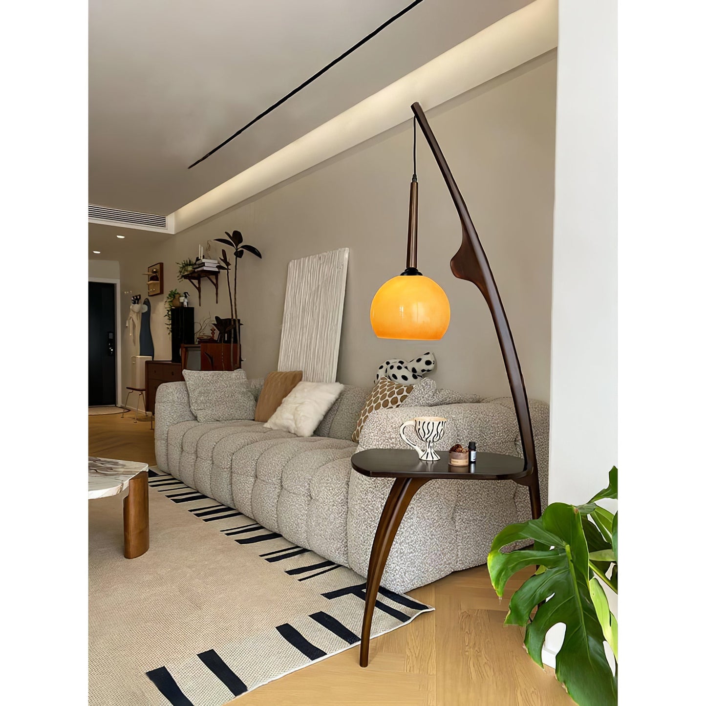 Curved Mantis Arm Floor Lamp Floor lamp