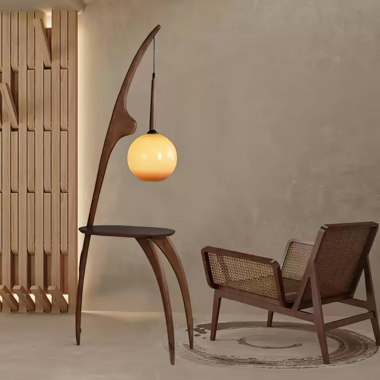 Curved Mantis Arm Floor Lamp Floor lamp