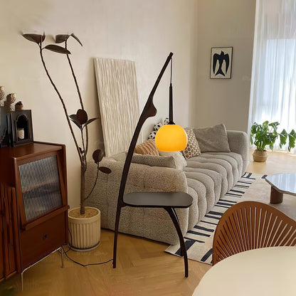 Curved Mantis Arm Floor Lamp Floor lamp
