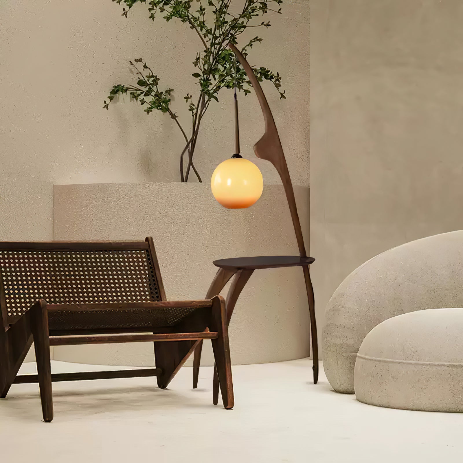 Curved Mantis Arm Floor Lamp Floor lamp