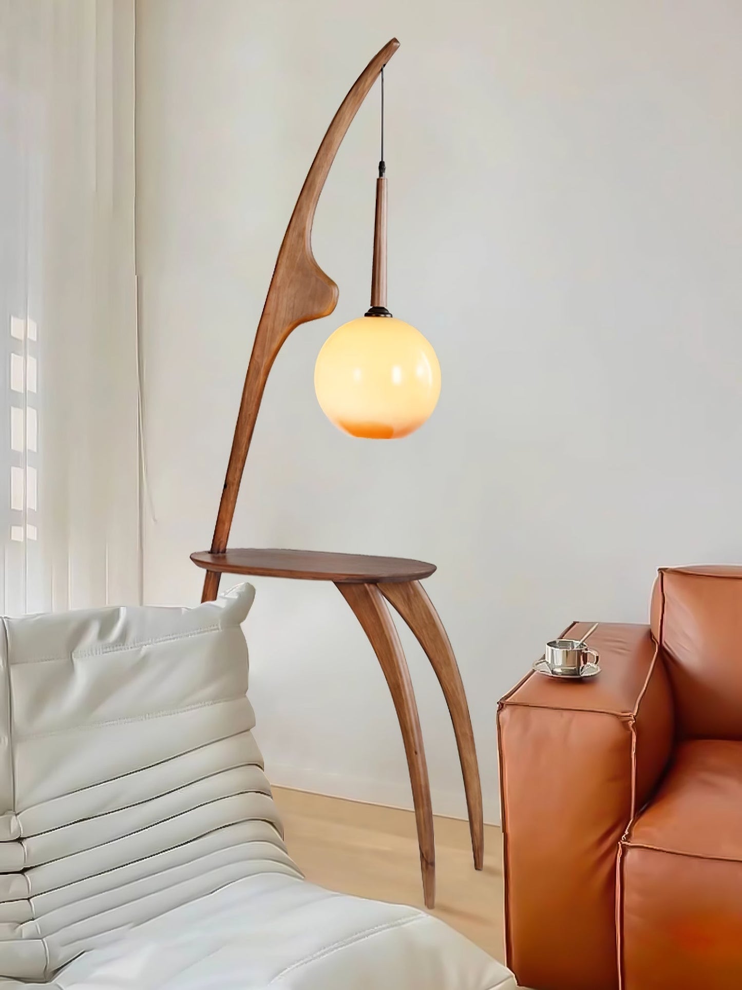Curved Mantis Arm Floor Lamp Floor lamp