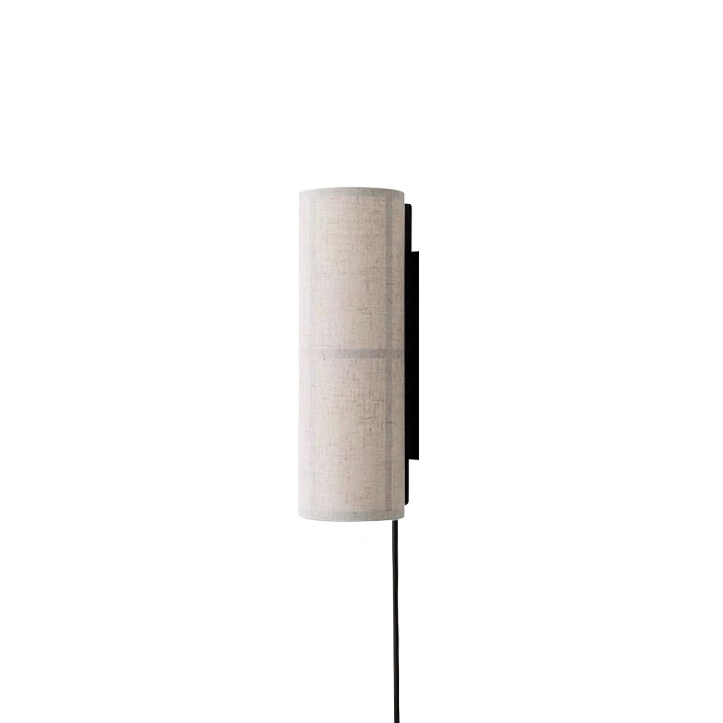 Cylinder Fabric Wall Lamp Dia 4.7″ x H 11.8″ / Dia 12cm x H 30cm / Grey Linen / US Plug Wall lamp