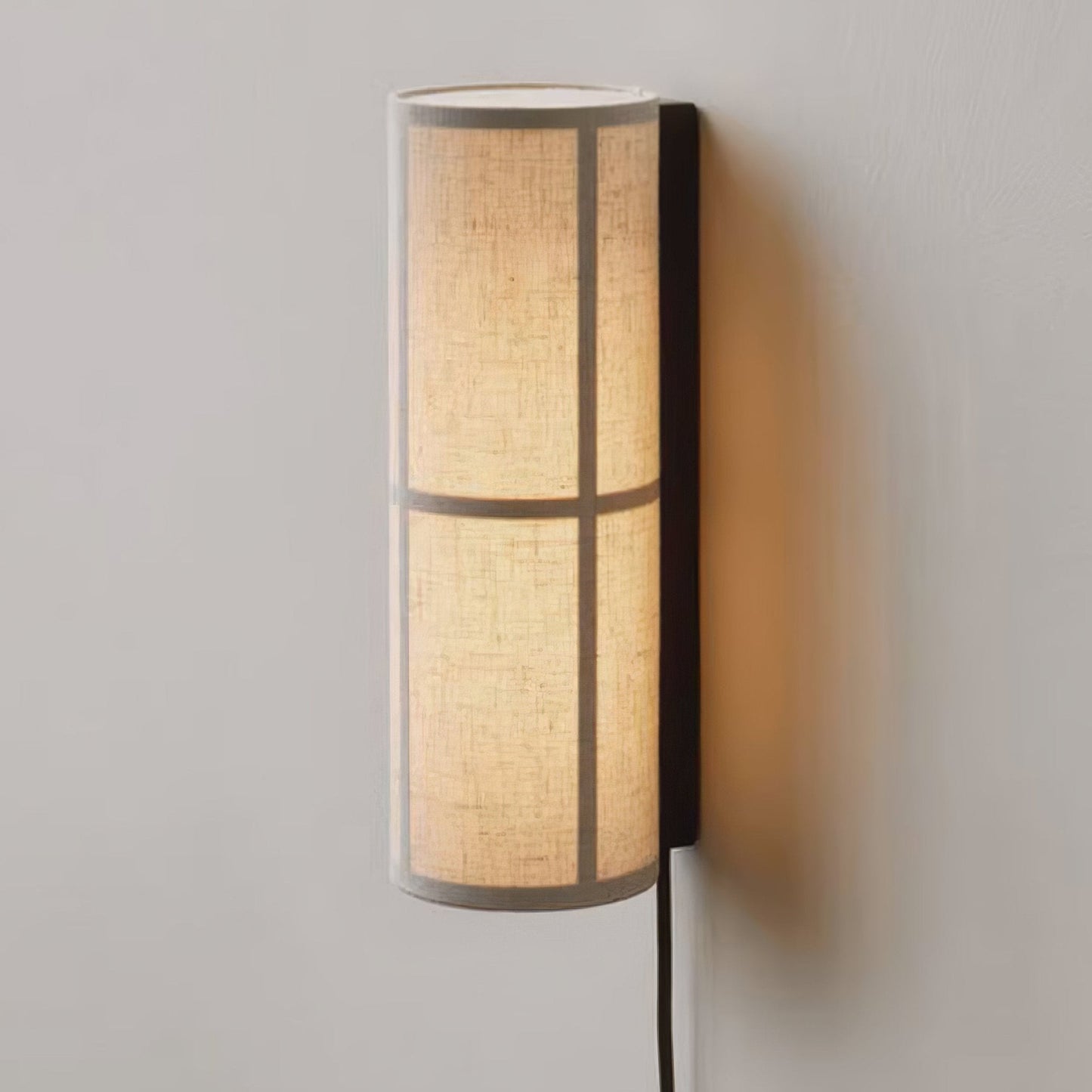Cylinder Fabric Plug-in Wall Lamp 1001 Wall lamp