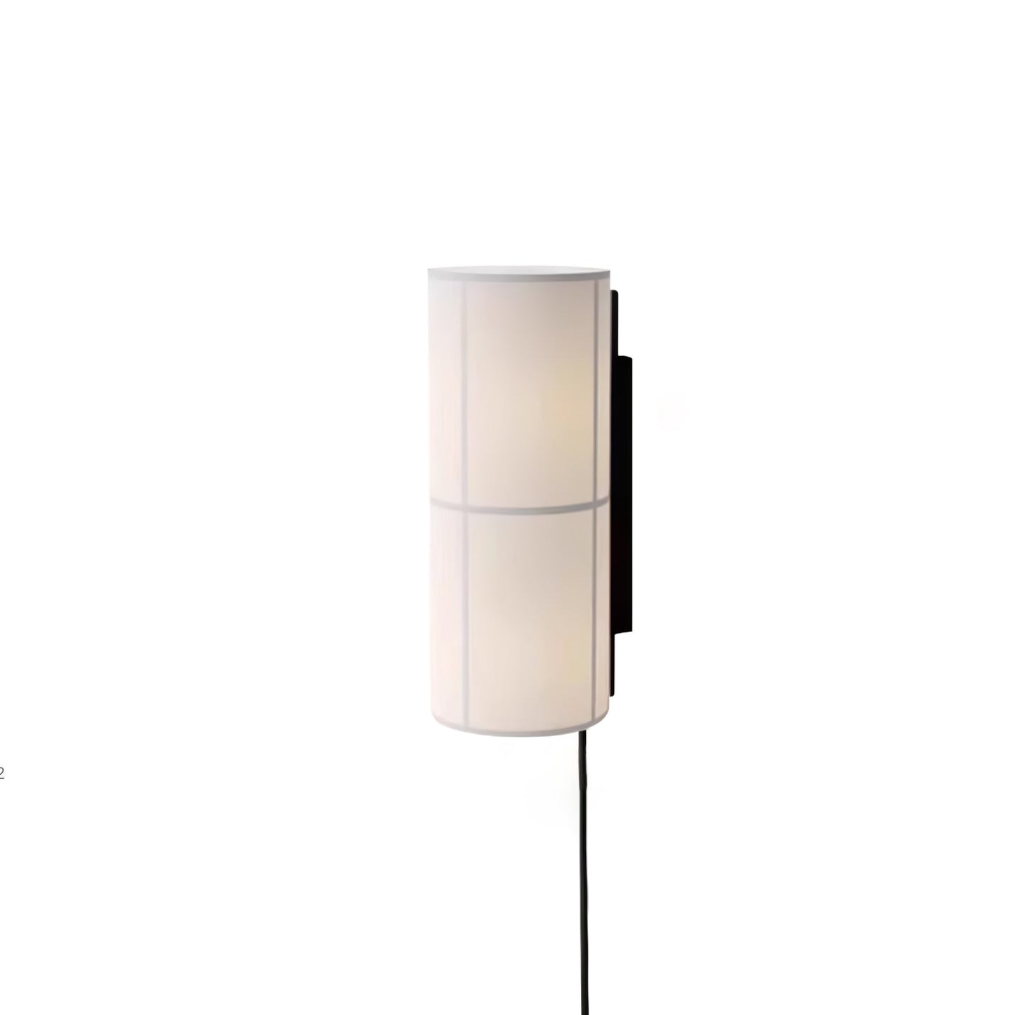 Cylinder Fabric Plug-in Wall Lamp ? 4.7″ x H 11.8″ / Dia 12cm x H 30cm / White / US Plug 1001 Wall lamp