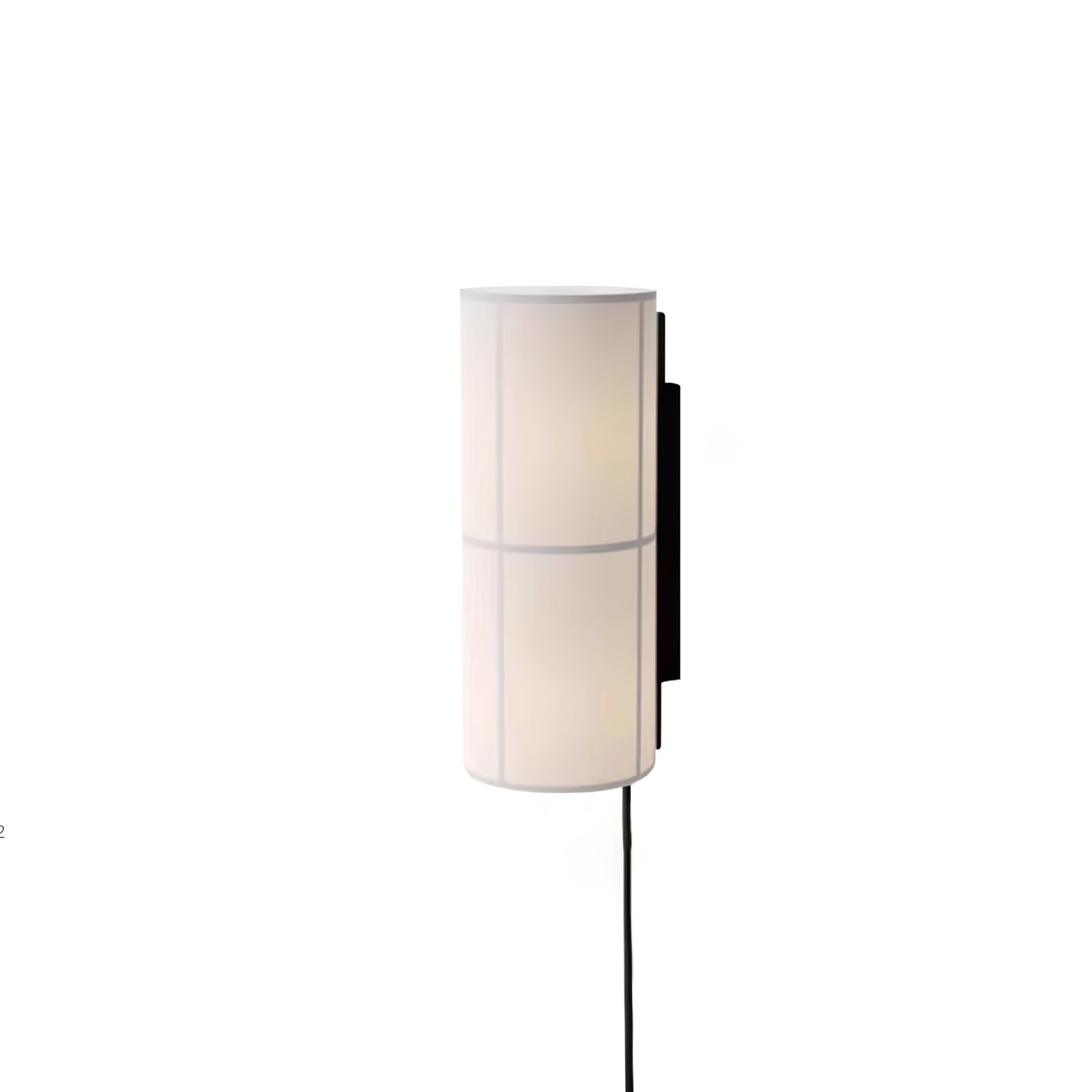 Cylinder Fabric Plug-in Wall Lamp ? 4.7″ x H 11.8″ / Dia 12cm x H 30cm / White / US Plug 1001 Wall lamp