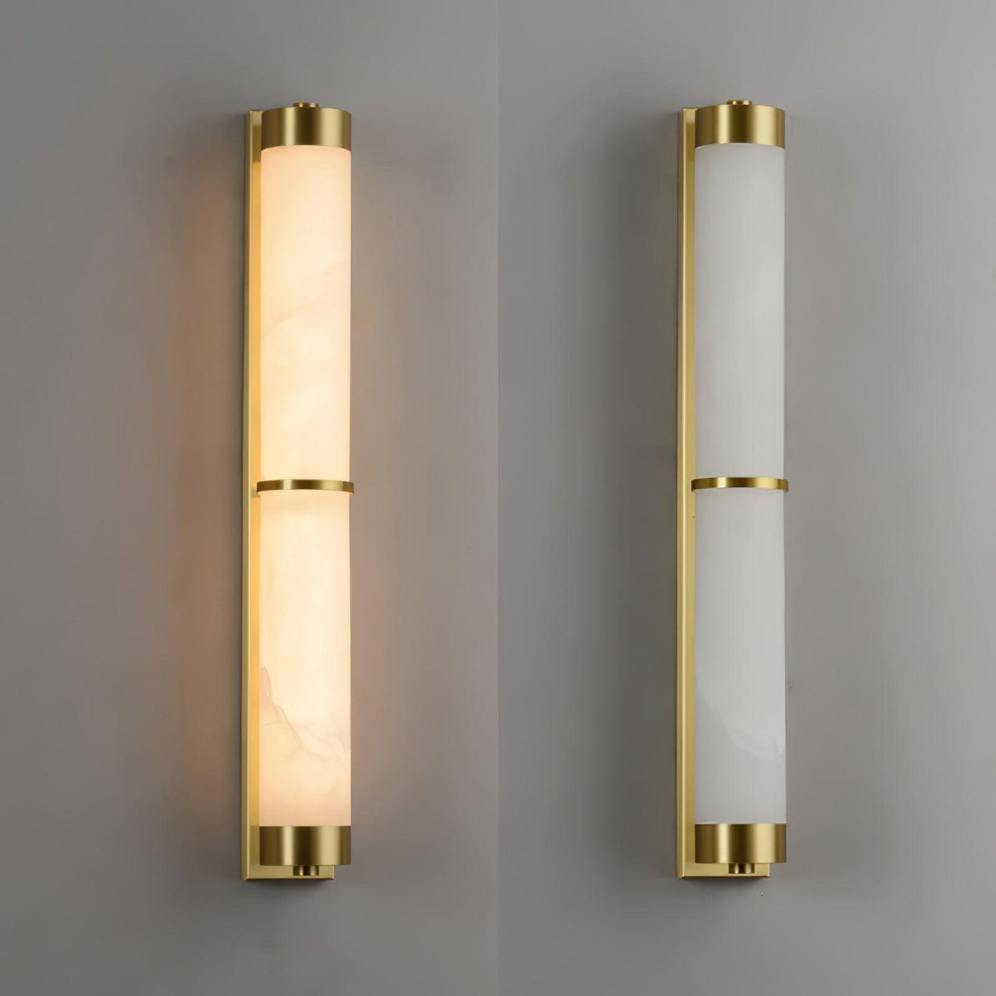 Cylindra Alabaster Brass Wall Light Wall lamp
