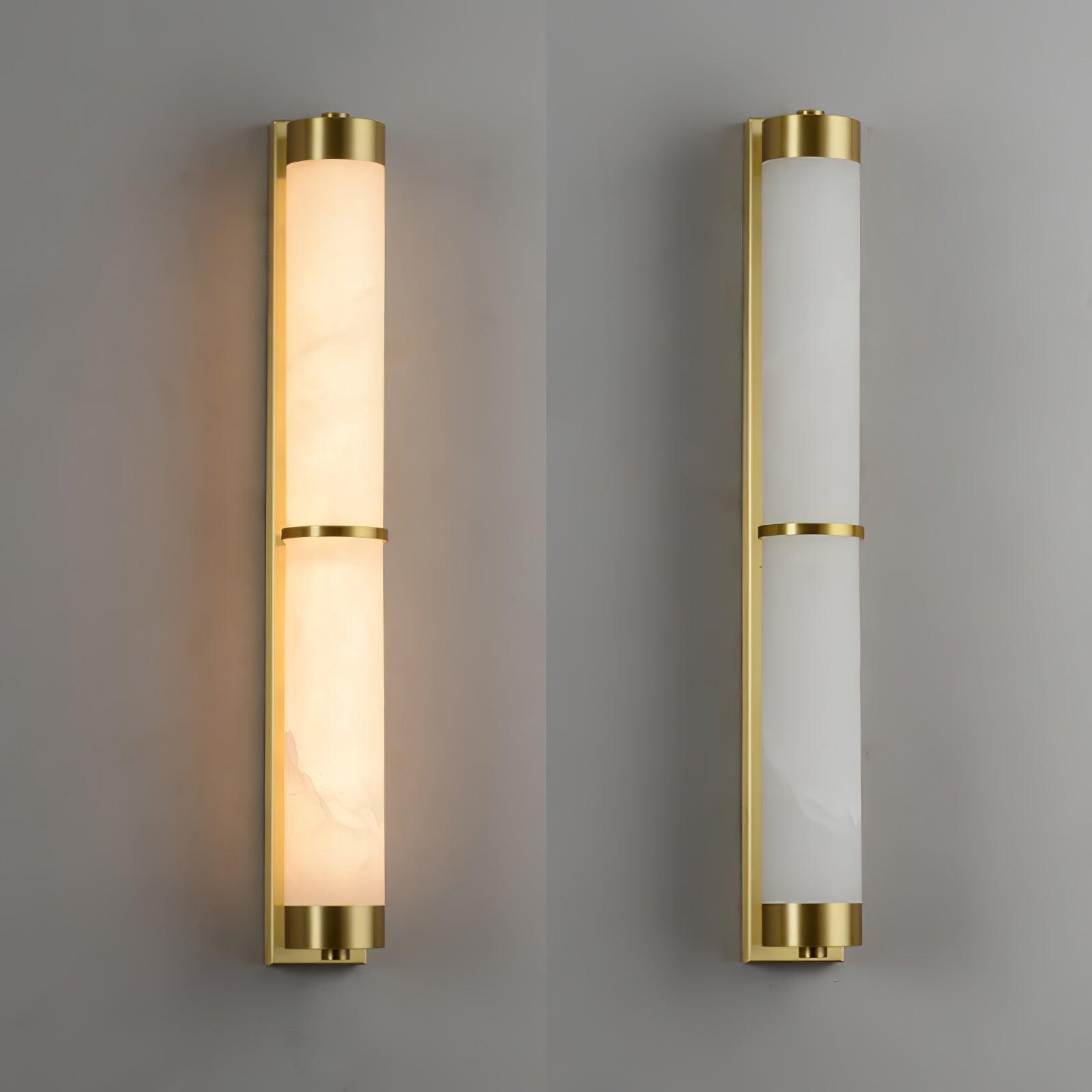 Cylindra Alabaster Brass Wall Light Wall lamp