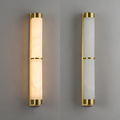 Cylindra Alabaster Brass Wall Light Wall lamp