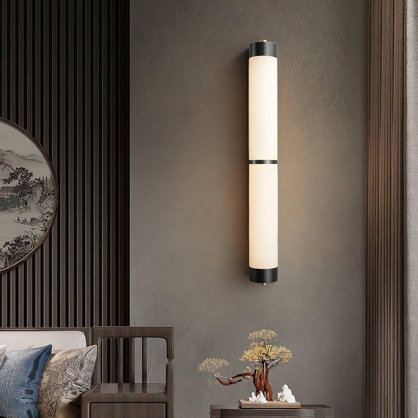 Cylindra Alabaster Brass Wall Light Wall lamp
