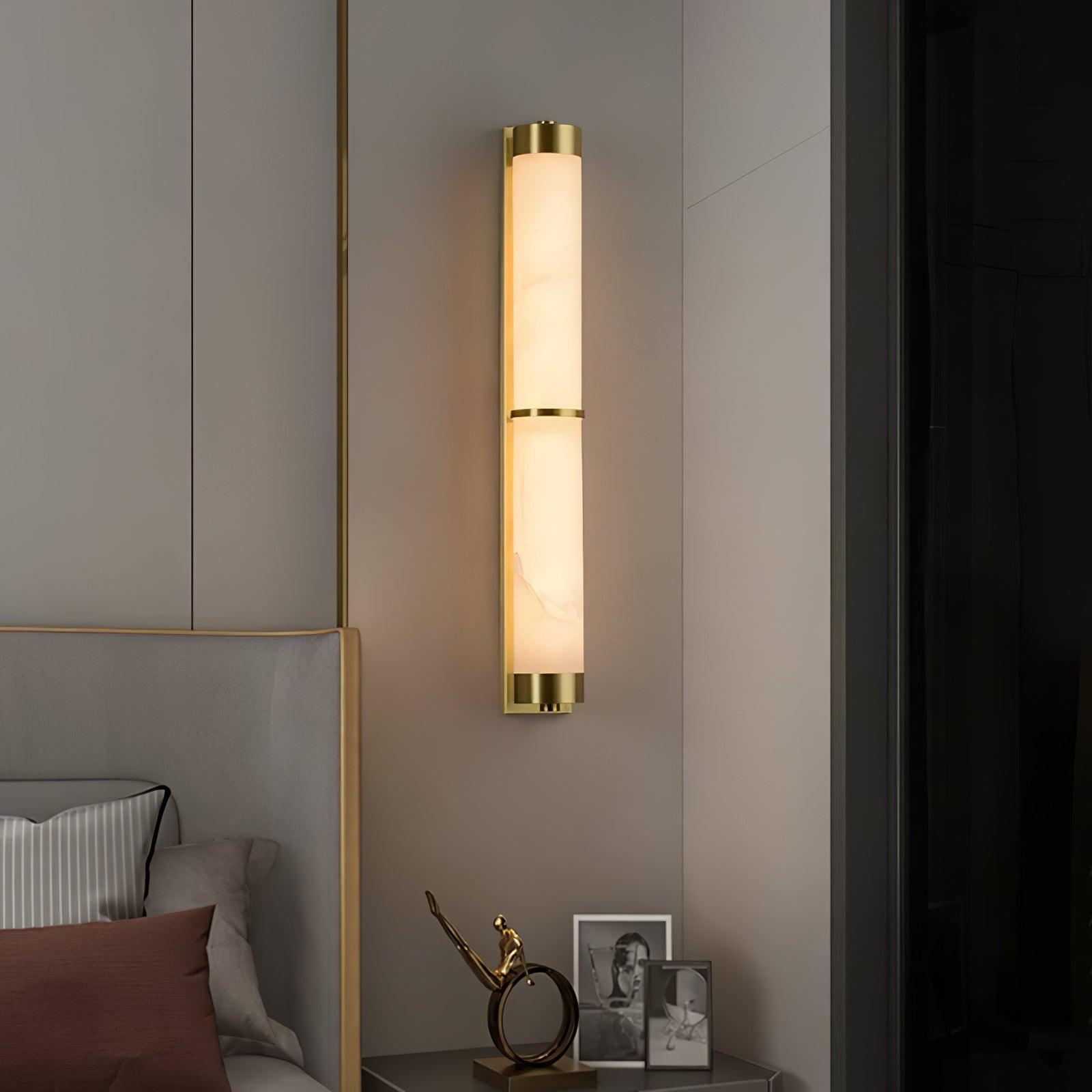 Cylindra Alabaster Brass Wall Light Wall lamp