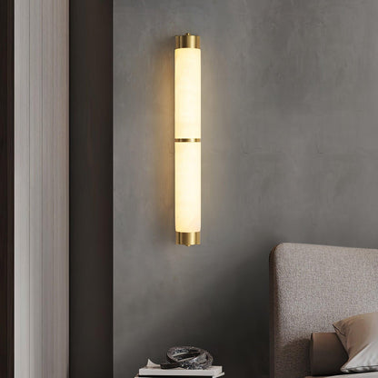 Cylindra Alabaster Brass Wall Light Wall lamp