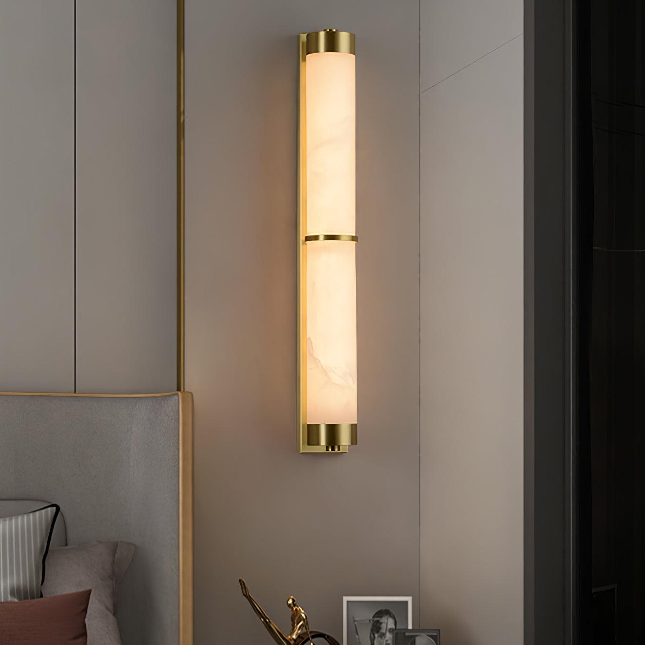 Cylindra Alabaster Brass Wall Light Wall lamp