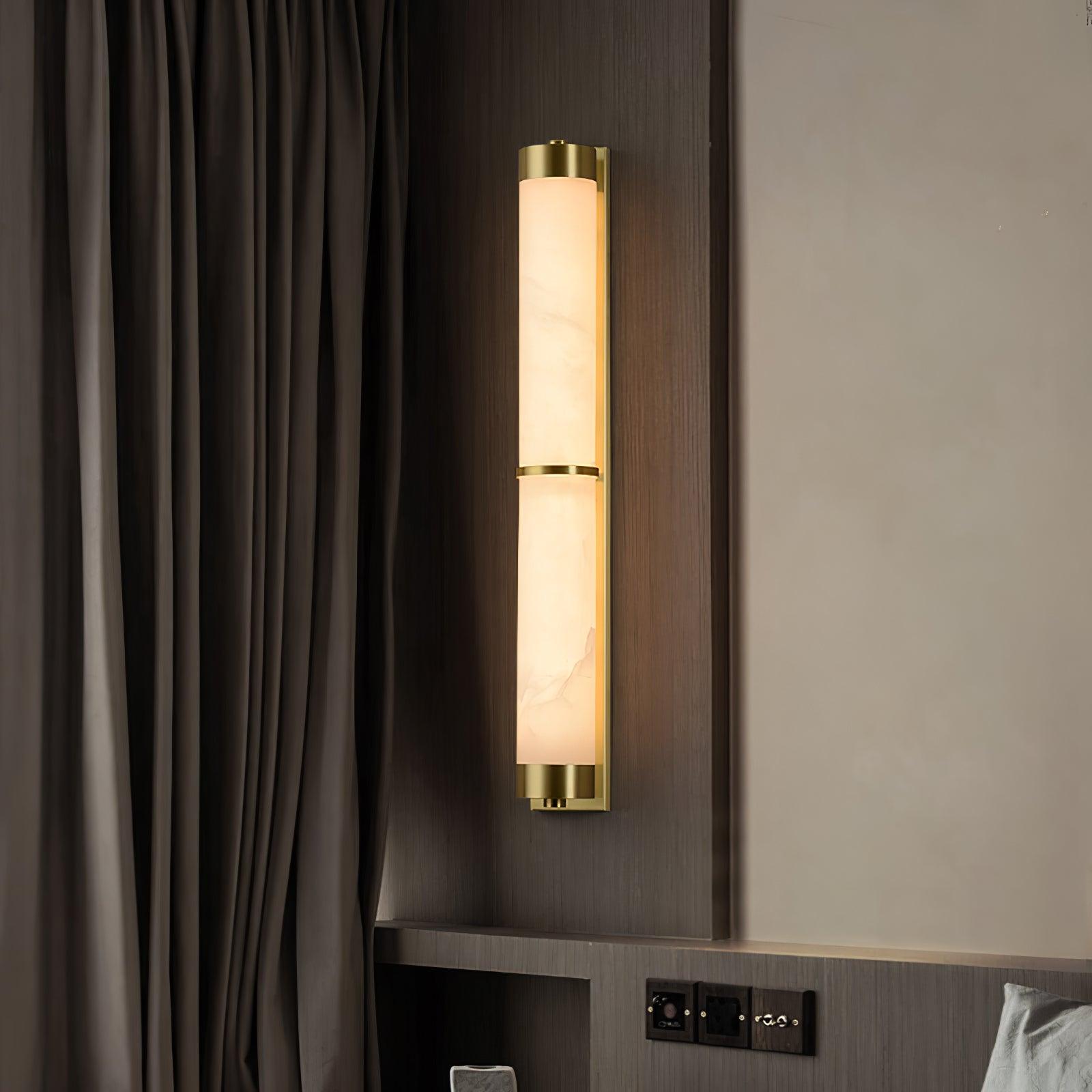 Cylindra Alabaster Brass Wall Light Wall lamp