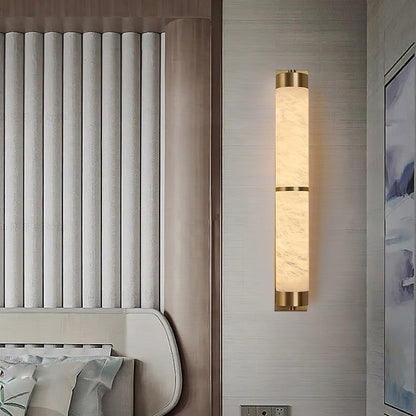 Cylindra Alabaster Brass Wall Light Wall lamp