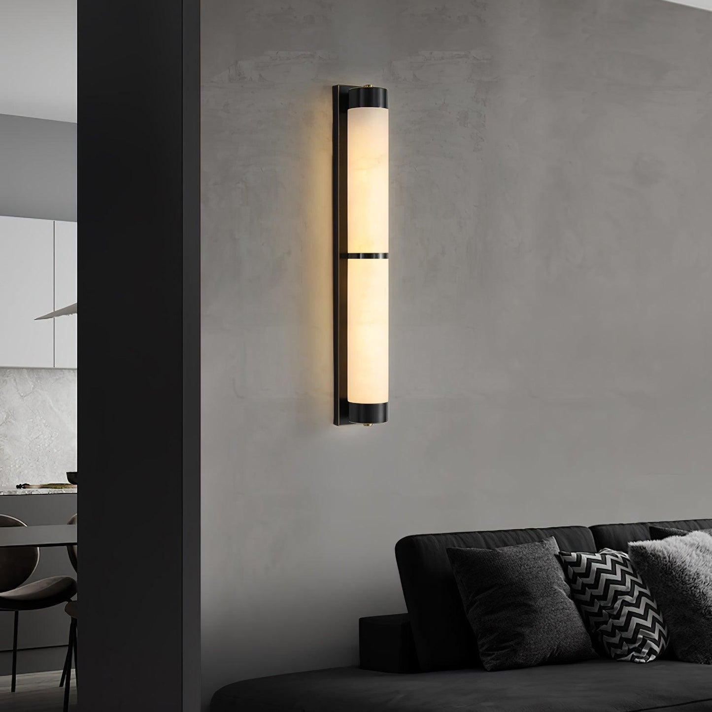 Cylindra Alabaster Brass Wall Light Wall lamp