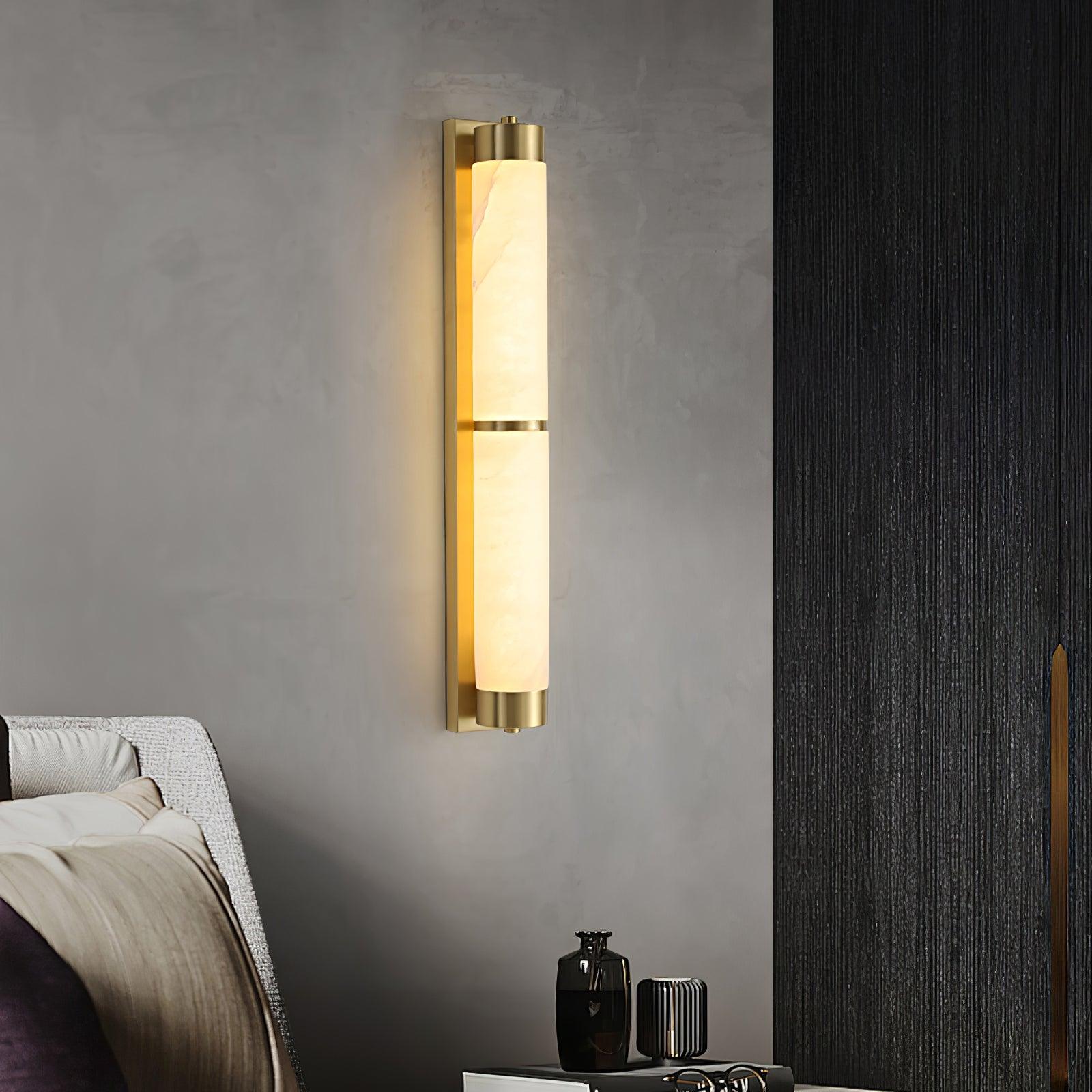Cylindra Alabaster Brass Wall Light Wall lamp