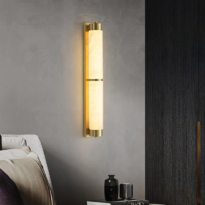 Cylindra Alabaster Brass Wall Light Wall lamp