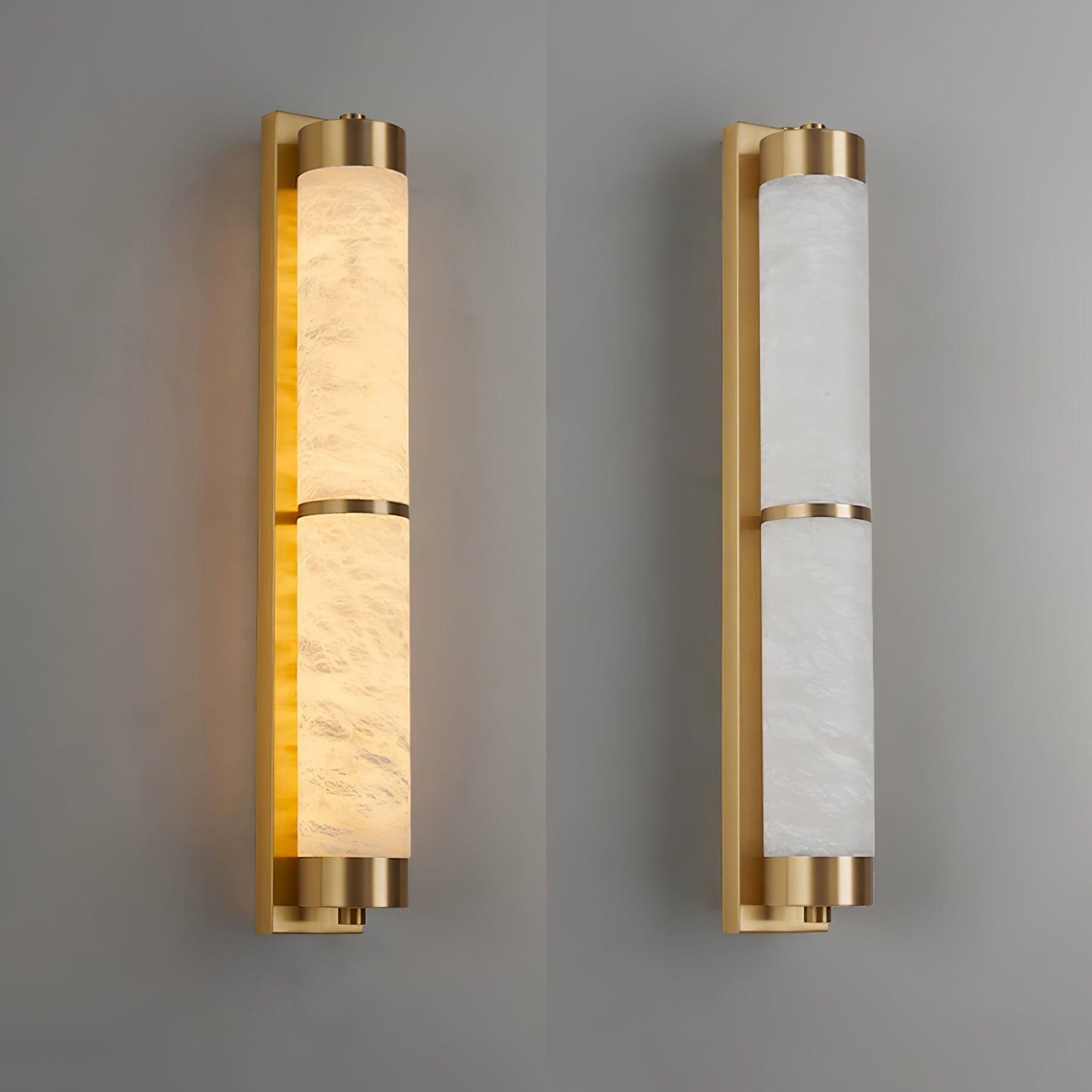 Cylindra Alabaster Brass Wall Light Wall lamp