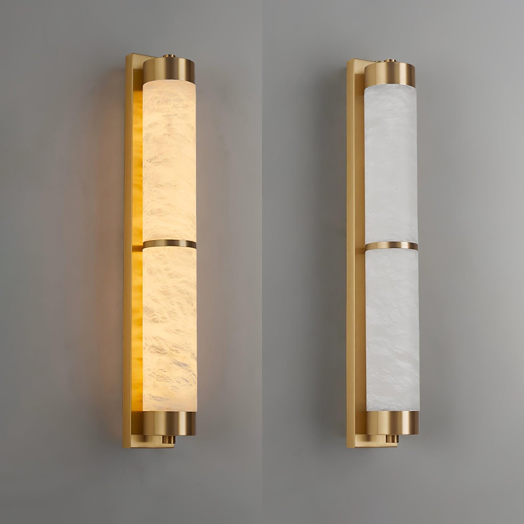 Cylindra Alabaster Brass Wall Light Wall lamp