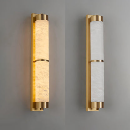 Cylindra Alabaster Brass Wall Light Wall lamp