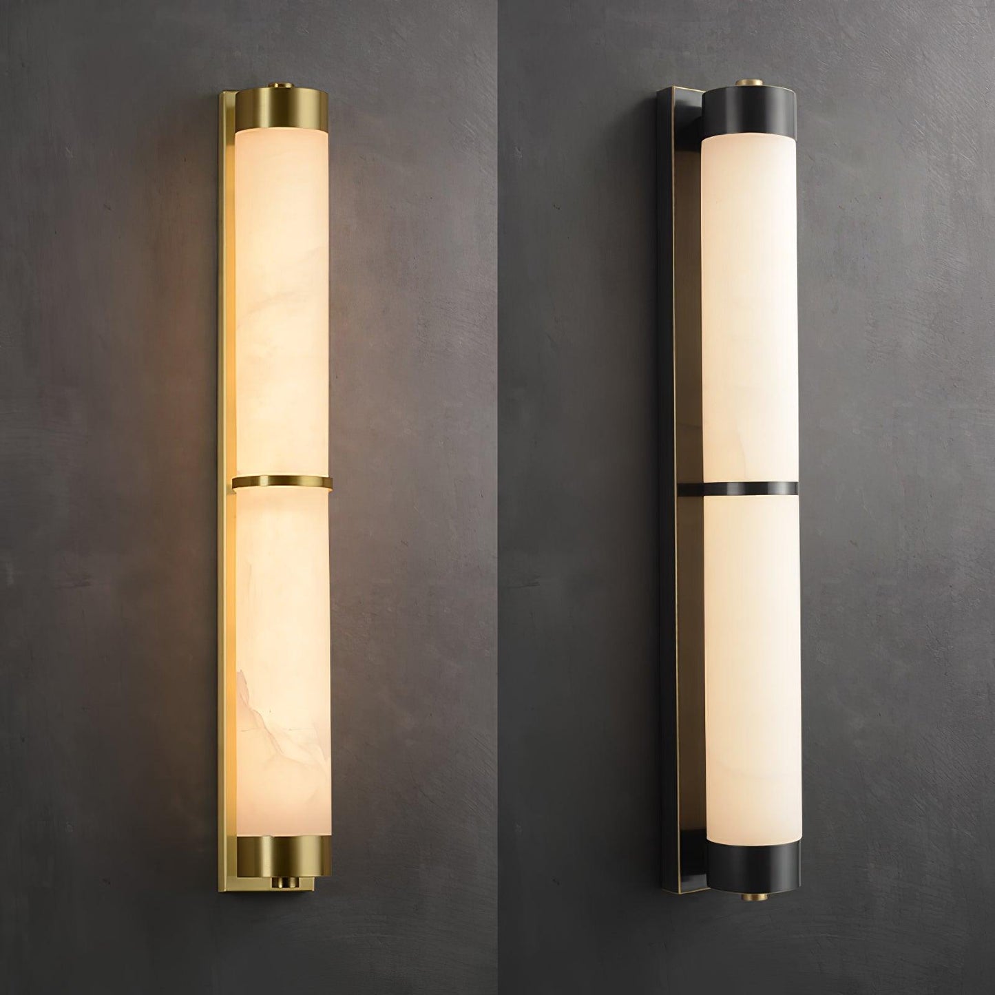 Cylindra Alabaster Brass Wall Light Wall lamp