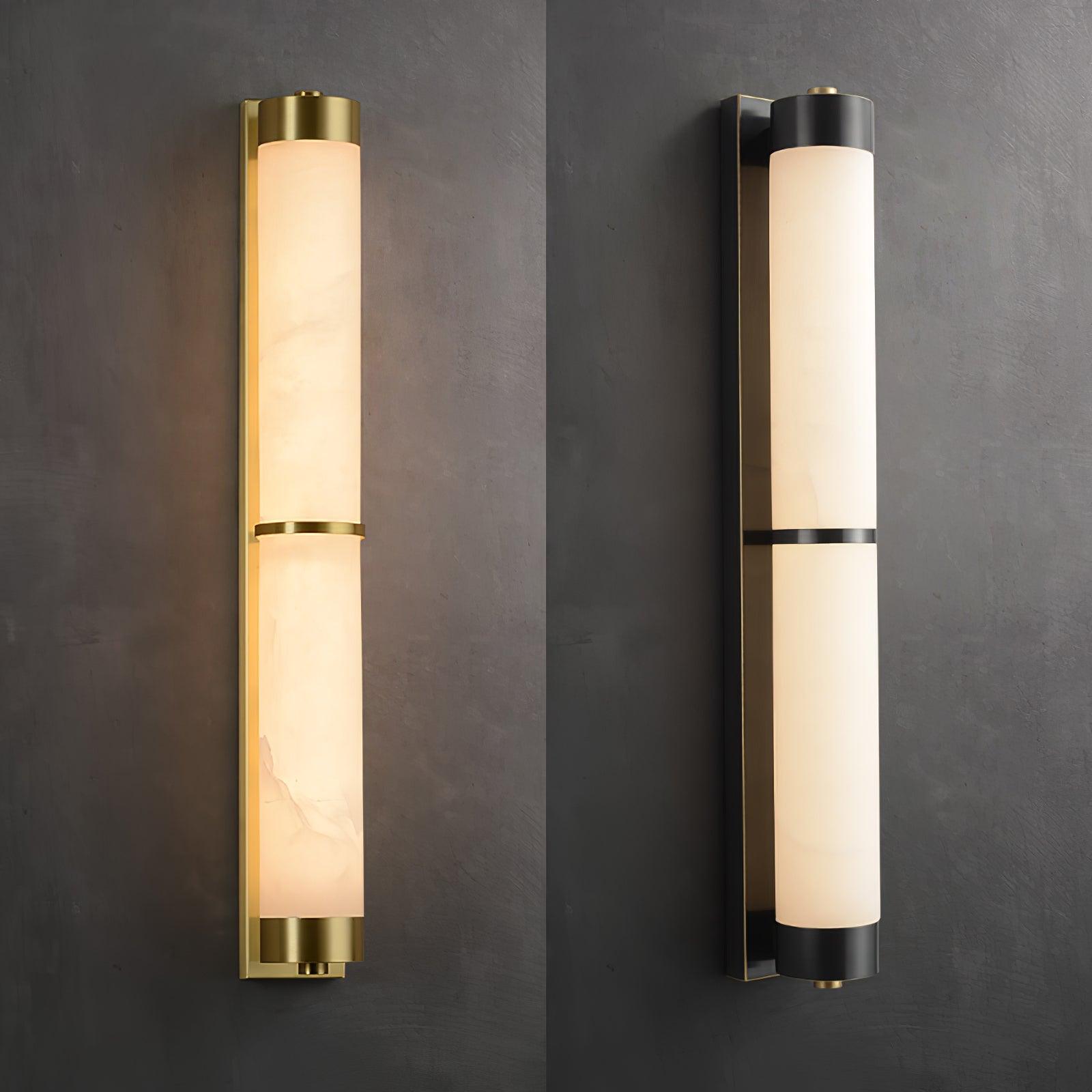 Cylindra Alabaster Brass Wall Light Wall lamp