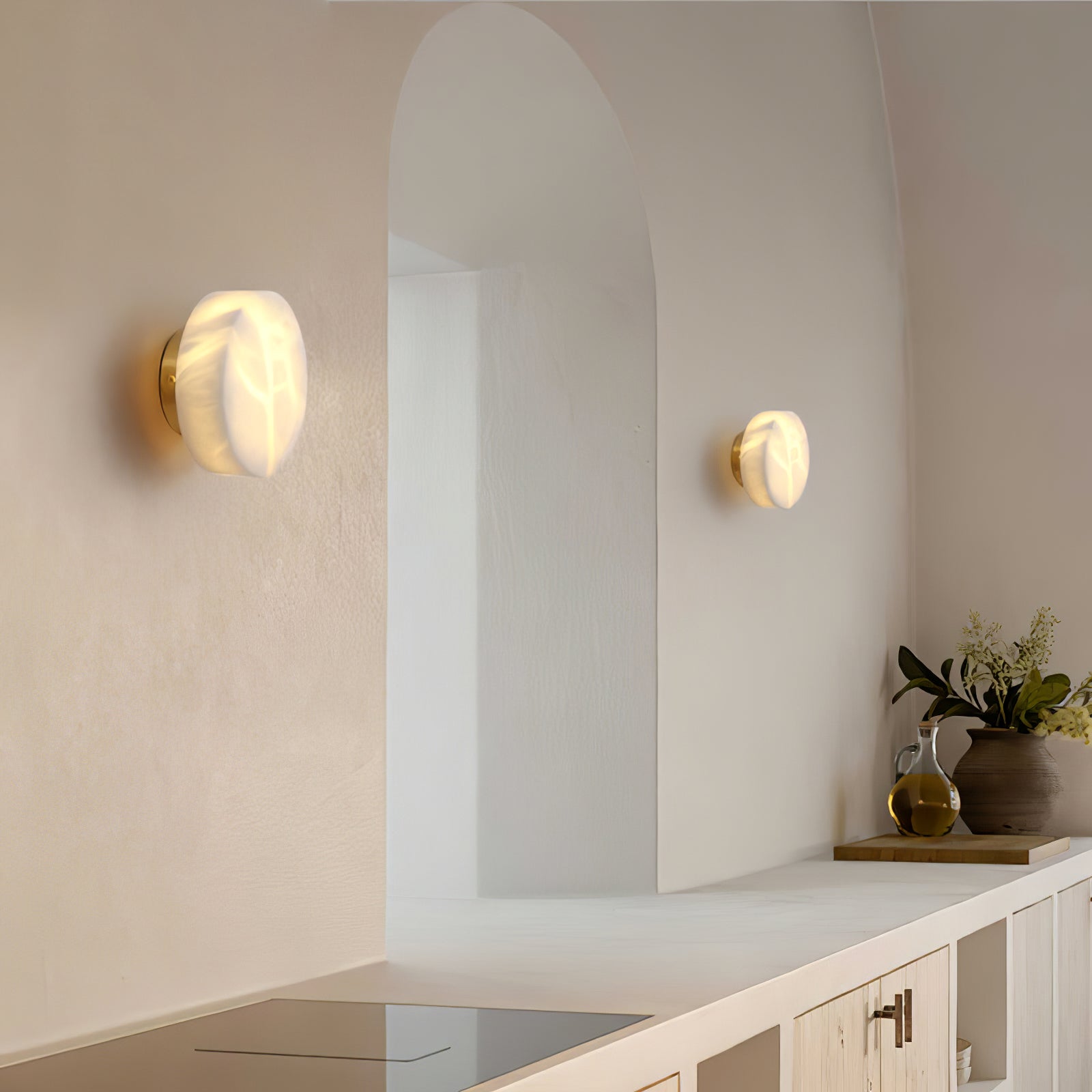 Cylindrical Alabaster Wall Light Wall lamp