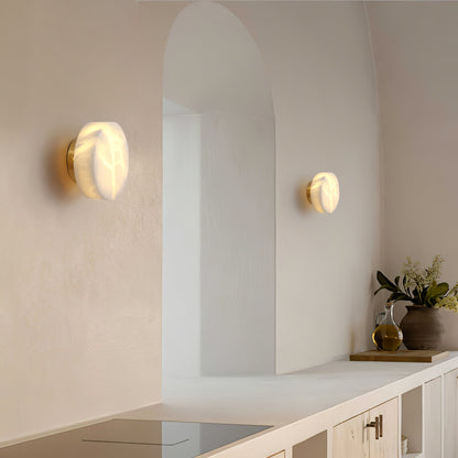 Cylindrical Alabaster Wall Light Wall lamp
