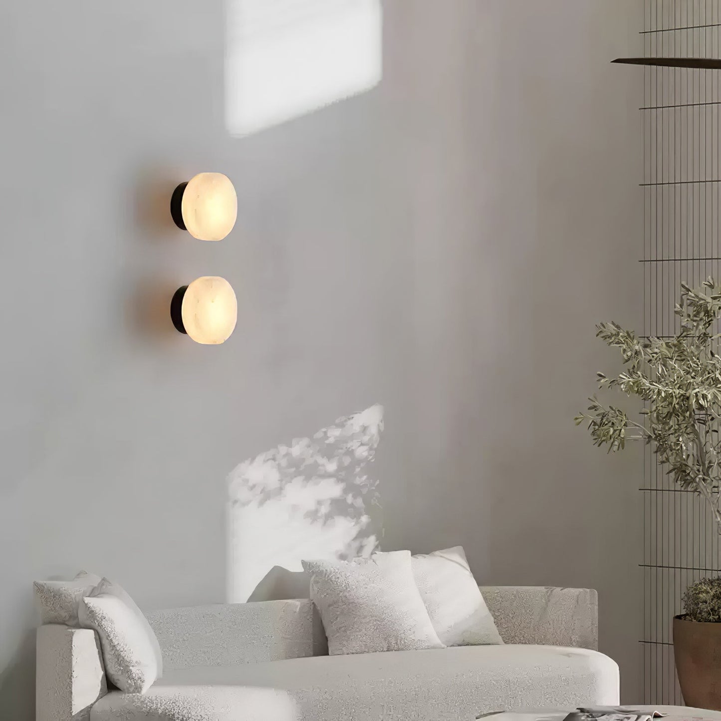 Cylindrical Alabaster Wall Light Wall lamp