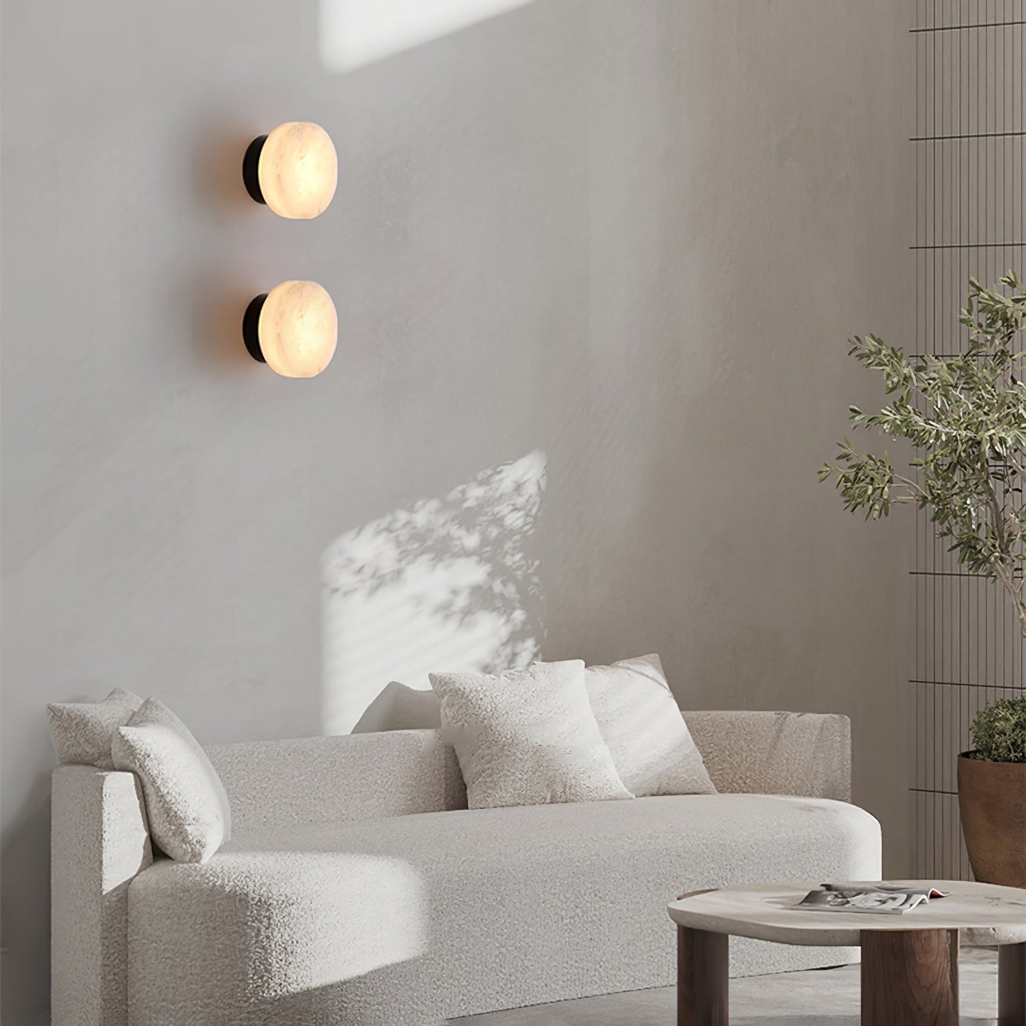 Cylindrical Alabaster Wall Light Wall lamp