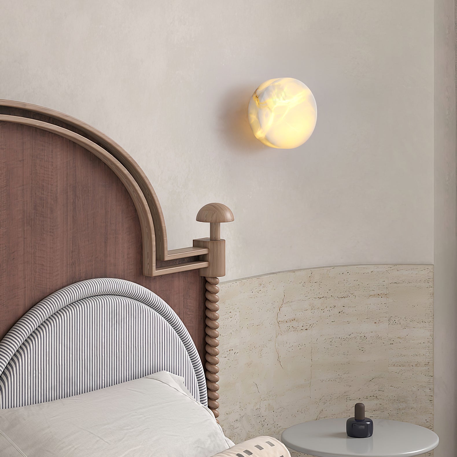 Cylindrical Alabaster Wall Light Wall lamp