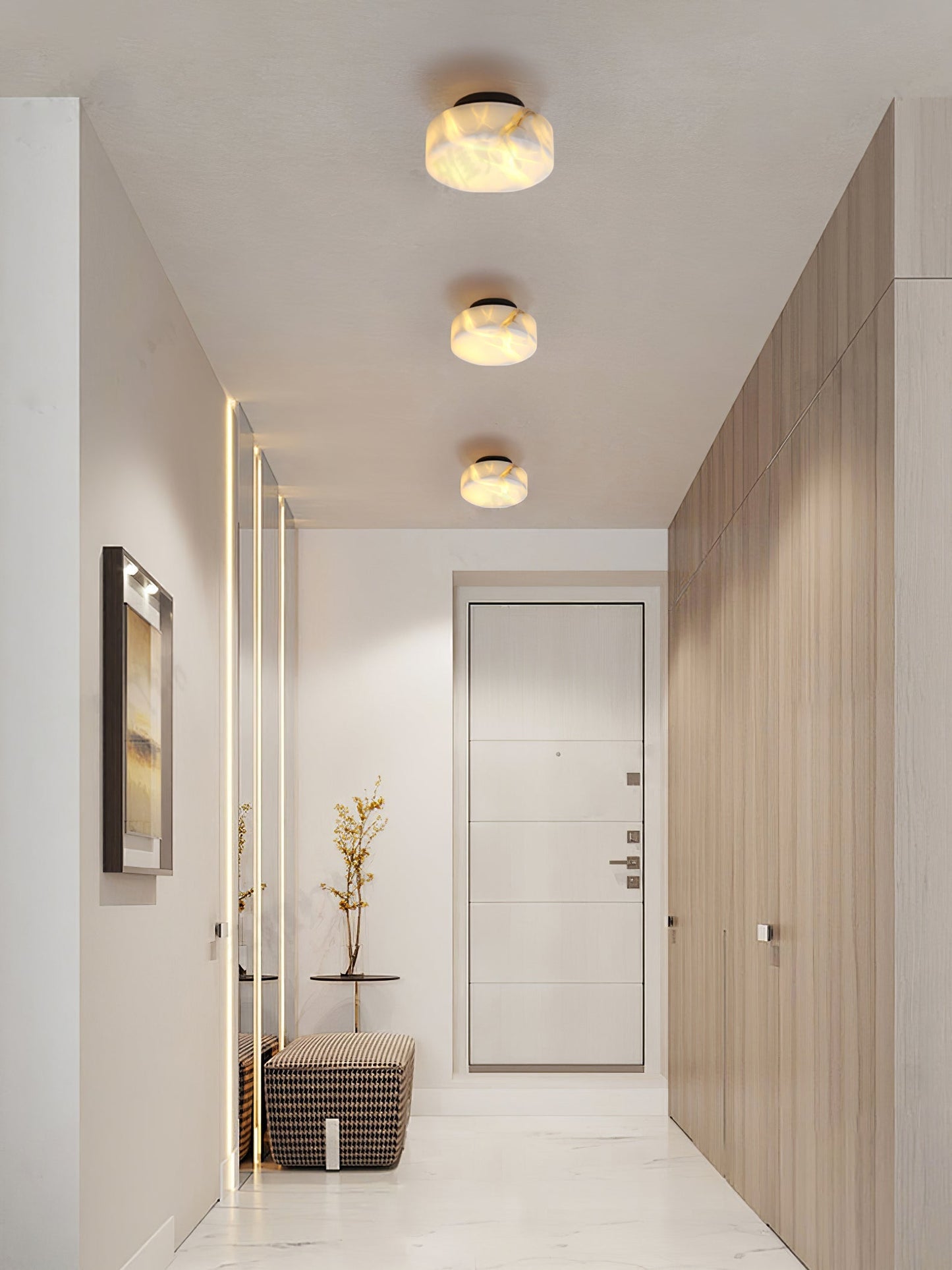Cylindrical Alabaster Wall Light Wall lamp