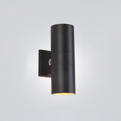 Cylindrical Outdoor Wall Light Dia 4.3″ x H 11.8″ / Dia 11cm x H 30cm / Black Wall lamp