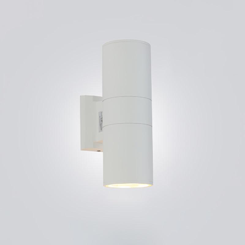 Cylindrical Outdoor Wall Light Dia 4.3″ x H 11.8″ / Dia 11cm x H 30cm / White Wall lamp