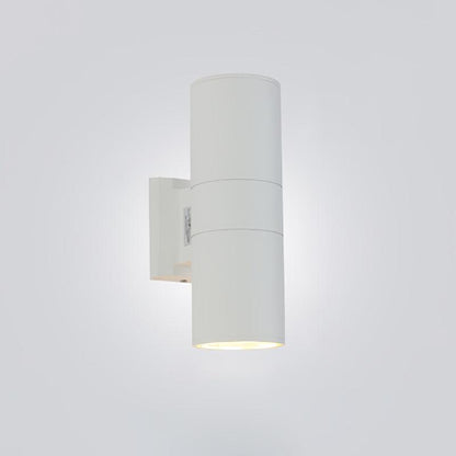 Cylindrical Outdoor Wall Light Dia 4.3″ x H 11.8″ / Dia 11cm x H 30cm / White Wall lamp