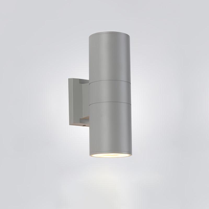 Cylindrical Outdoor Wall Light Dia 4.3″ x H 11.8″ / Dia 11cm x H 30cm / Grey Wall lamp