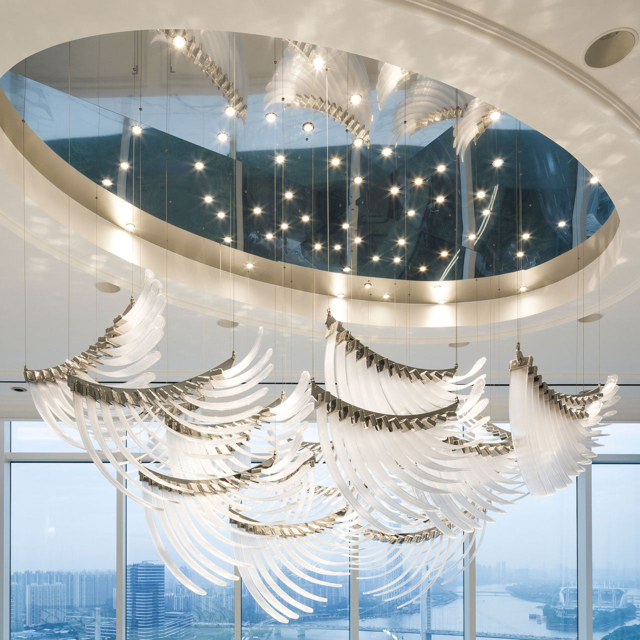 Bird Feather Wings Chandelier Chandelier