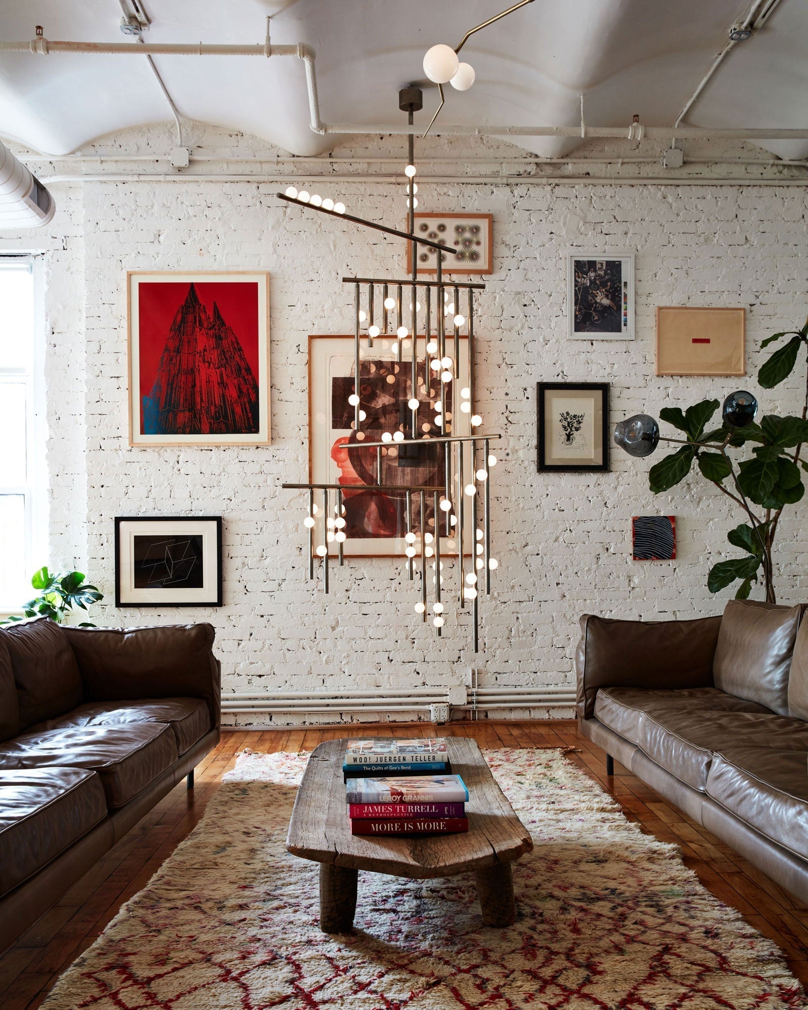 Brass Glass Drop Chandelier Chandelier
